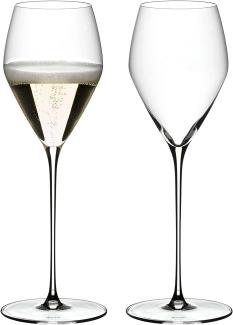 Riedel Veloce Champagne Wine Glas, 2er Set, Champagnerglas, Weinglas, Kristallglas, 327 ml