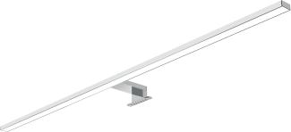 kalb LED Spiegelleuchte 100cm LED Badleuchte Badlampe Spiegellampe 230V, silbergrau, neutralweiß