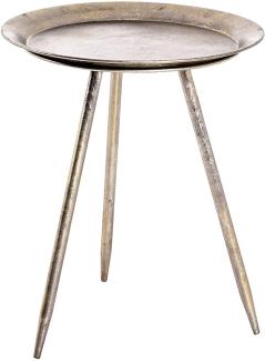 HAKU Möbel Beistelltisch, Metall, bronze, Ø 38 x H 47 cm