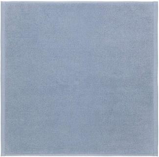 Blomus PIANA Badematte, Badezimmermatte, Bad Matte, Baumwolle, ashley blue, 55 x 55 cm, 69186