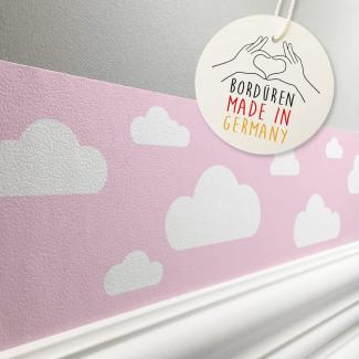 lovely label 'Wolken' Wandtattoo Bordüre selbstklebend pink