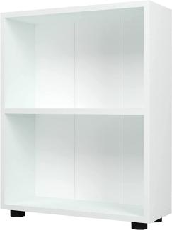 Bücherregal Vara 72x55x20 cm Weiß [en. casa]