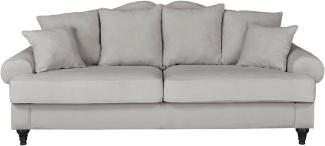 Sofa 3,5-Sitzer Adelina in grau 230 cm