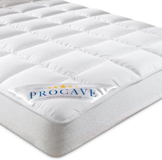 PROCAVE Micro-Comfort Matratzen-Bett-Schoner weiß 150x200 cm mit Spannumrandung | Höhe bis 30cm | Auch für Boxspring-Betten und Wasser-Betten geeignet | Microfaser | 100% Polyester | Matratzen-Auflage