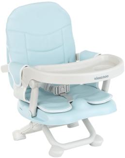 Kikkaboo Kindersitzerhöhung Pappo Booster, Tisch, klappbar, Sicherheitsgurt blau