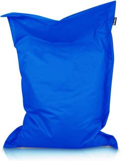 BuBiBag XXL Sitzsack, Outdoor Sitzsäcke für Kinder und Erwachsene, Bodenkissen Beanbag Fatboy wetterfest (Blau 100x70cm)