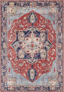Kurzflor Teppich Hamadan Orientrot - 120x160x0,7cm