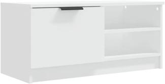 TV-Schrank Weiß 80x35x36,5 cm Holzwerkstoff