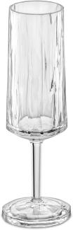 Koziol Superglas Club No. 14, Sektglas, Champagnerglas, Kunststoff, Crystal Clear, 100 ml, 3429535