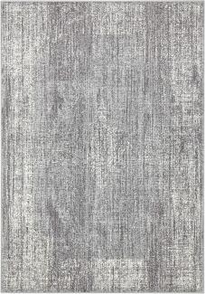 Kurzflor Teppich Elysium Grau Creme - 200x290x0,9cm