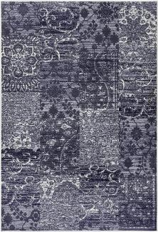 Kurzflor Teppich Bloques Grau Creme - 80x150x0,9cm