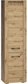 Stauraumschrank "Artis" Kleiderschrank 55cm Artisan Eiche MDF