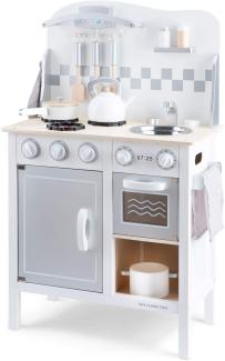 New Classic Toys 11061 Kitchenette-Bon Appetit-Deluxe, Weiß/Silber