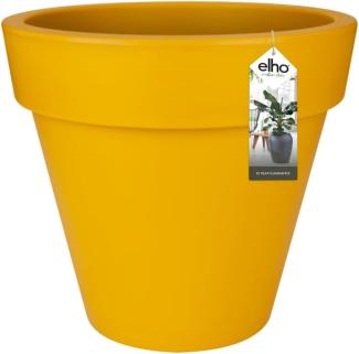 elho Pure Round 50 - Blumentopf für Innen & Außen - Ø 49. 0 x H 44. 4 cm - Gelb/Ocker