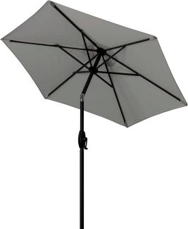 Derby Sonnenschirm / Kurbelschirm "Basic Lift neo 180" mit Höhenverstellung, anthrazit, 180 cm