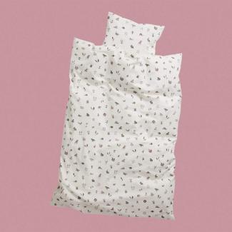 Babybettwäsche 70x100 - Original von Leander passend für Leander, Linea und Luna Babybett - Farbe: dusty rose