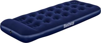 Bestway 'Blue Horizon' Single-Luftbett mit integrierter Fußpumpe, 185 x 76 x 28 cm