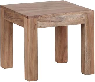Couchtisch, Wohnzimmer-Tisch, Massiv-Holz, Akazie, 45 cm breit