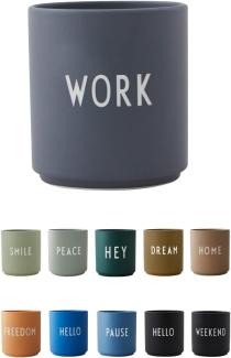 Design Letters Becher Favourite Cup Work Grau 10204100WORK