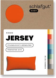 Schlafgut Kissenbezug EASY Jersey | Kissenbezug einzeln 40x80 cm | red-mid