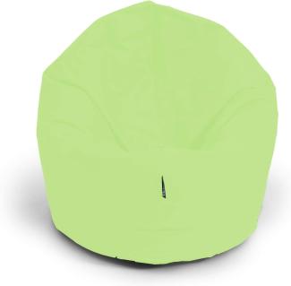 BubiBag Sitzsack für Erwachsene -Indoor Outdoor XL Sitzsäcke, Sitzkissen oder als Gaming Sitzsack, geliefert mit Füllung (125 cm Durchmesser, Lime)