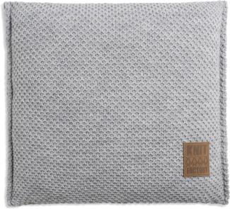 Knit Factory Lynn Kissen 50x50 cm Glatt Grau