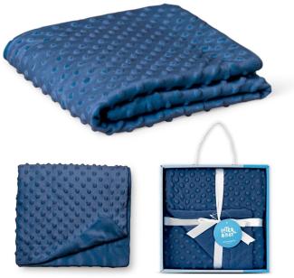 Interbaby 0881-10 Blasen Babydecke dunkelblaue, blau, 700 g