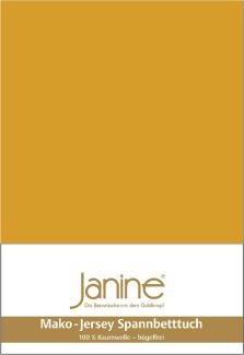 Janine Mako Jersey Spannbetttuch Bettlaken 180 - 200 x 200 cm OVP 5007 73 honiggold