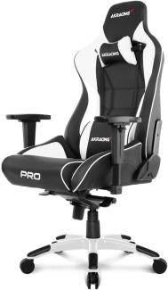 AKRacing Chair Master PRO Gaming Stuhl, PU-Kunstleder, Schwarz/Weiß, 5 Jahre Herstellergarantie