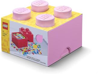 Lego 'Storage Brick 4' Aufbewahrungsbox rosa