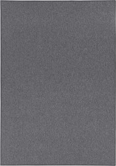 Feinschlingen Teppich Casual grau Uni Meliert - 160x240x0,4cm