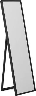 Stehspiegel schwarz rechteckig 40 x 140 cm TORCY