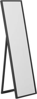 Stehspiegel schwarz rechteckig 40 x 140 cm TORCY