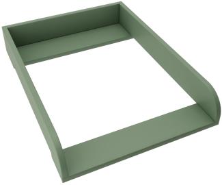 REGALIK Wickelaufsatz für Hemnes 500 IKEA 72cm x 50cm - Abnehmbar Wickeltischaufsatz für Kommode in Grün - Abgeschlossen mit ABS Material 2mm mit Abgerundeten Frontplatten