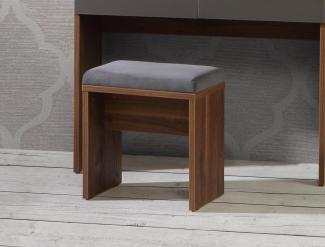 FORTE Quetore Sitzbank mit Polsterung, Holzwerkstoff, Braun, 45 x 48,7 x 30 cm