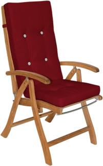 Detex 6x Stuhlauflage für Hochlehner Vanamo - Rot