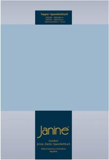 Janine Topper Spannbetttuch TOPPER Elastic-Jersey perlblau 5001-32 150x200