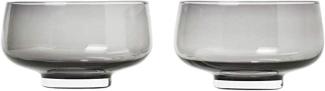 Blomus FLOW Set 2 Trinkgläser, Wasserglas, Trinkglas, Glas farbig, smoke, 220 ml, 63918
