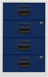 Bisley Home Schubladenschrank PFA | Home Filer 505 Korpus lichtgrau, Fronten oxfordblau - 14,640 kg