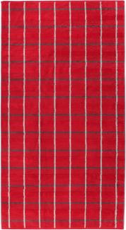 Cawö Handtuch Noblesse Square Karo 1079 | Duschtuch 80x150 cm | rot
