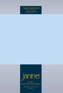 Janine Topper Comfort Jersey Spannbetttuch | 90x190 cm - 100x220 cm | hellblau
