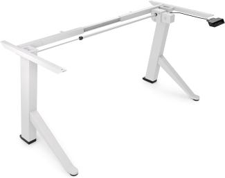 Tischgestell höhenverstellbar elektrisch, höhenverstellbarer Schreibtisch Gestell, Gaming Tisch höhenverstellbar weiß - Ultimate Setup®