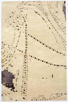 Designer Teppich - 243 x 153 cm - beige