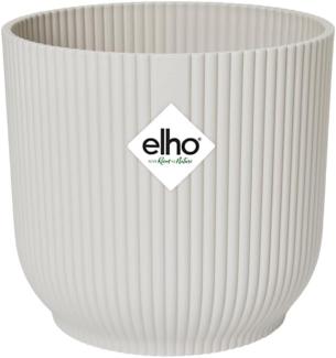 elho Vibes Fold Rund 30 Pflanzentopf - Blumentopf für Innen - 100% recyceltem Plastik - Ø 29. 5 x H 27. 2 cm - Weiß/Seidenweiß