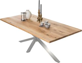 Tisch 180x100cm Wildeiche Metall Esstisch Speisetisch Küchentisch Esszimmer