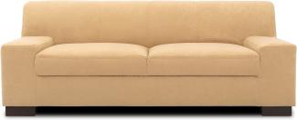 DOMO. Collection Norma Sofa , 2-Sitzer Couch , 2er Garnitur, 194x85x74 cm , Microfaser beige
