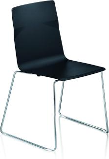 Sedus meet chair Designstuhl, Kunststoff, Schwarz, 53 x 54 x 84 cm