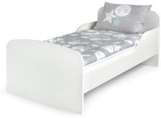 WHITE - Kinderbett mit Matratze und Lattenrost (140/70 cm)