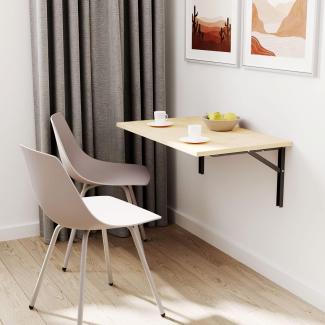 mikon 70x40 | Wandklapptisch Klapptisch Wandtisch Küchentisch Schreibtisch Kindertisch | AHORN