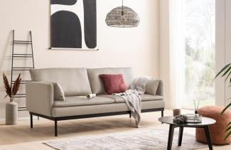 Traumnacht Lyon Sofa 2-Sitzer im modernen Loft Design, beige, produziert nach deutschem Qualitätsstandard, leichter Aufbau